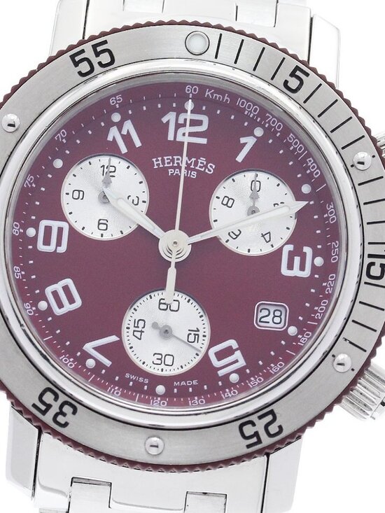 HERMES Clipper diver CL2.918 Date Chronograph Quartz Men\'s Watch_960317 main image 10